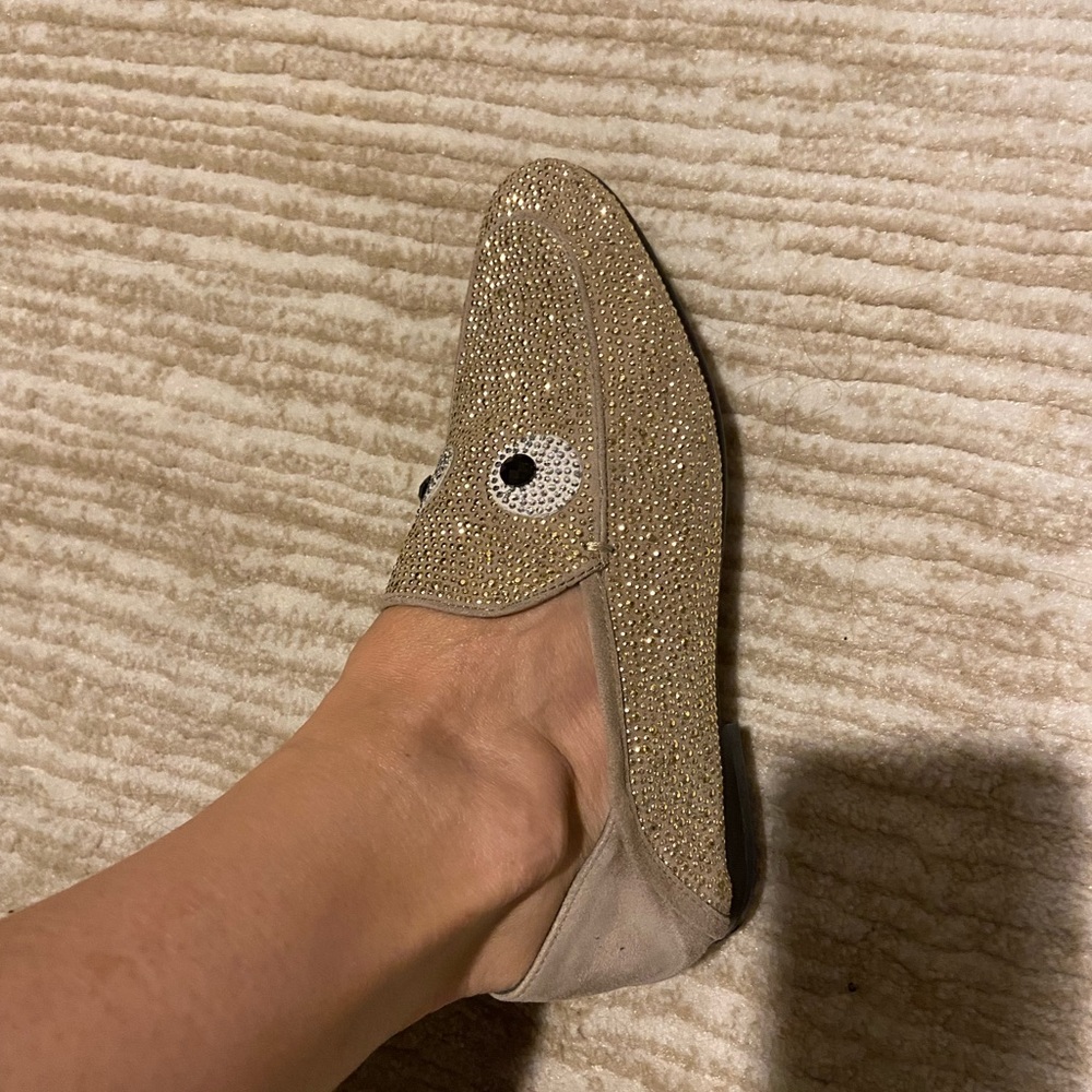 Lola Cruz Eyes On You rhinestone loafers - size 6 - Picture 8 of 11